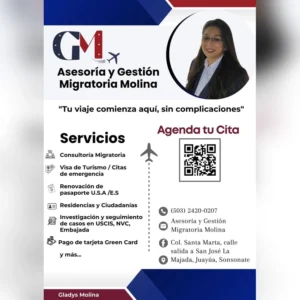 Asesoría Migratoria Virtual ✨ GM Gladys Molina | Visas USA y Green Card